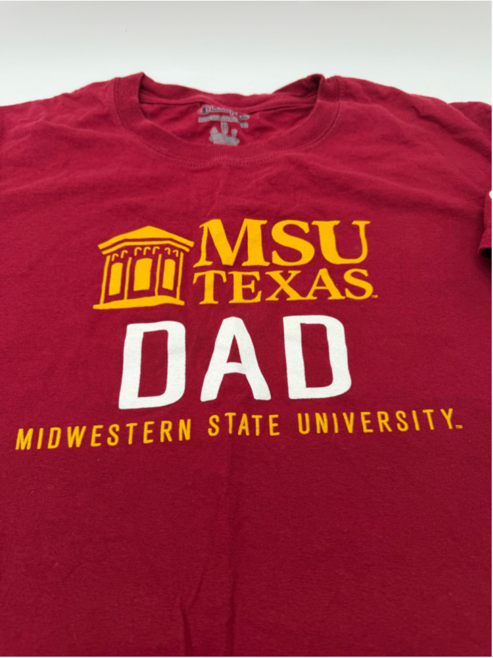 Men's Champion Midwestern State University Dad T-Shirt, XL